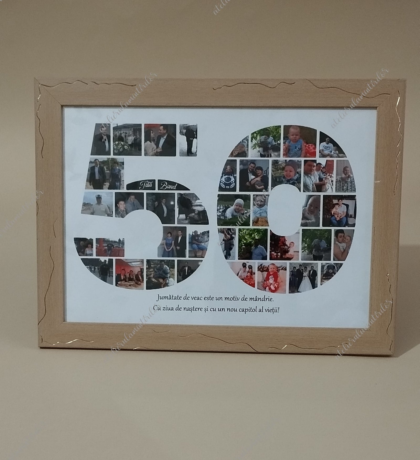 Tablou Personalizat – Cifra 50