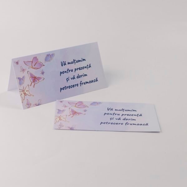 Plic pentru cumătrie cu fluturi
