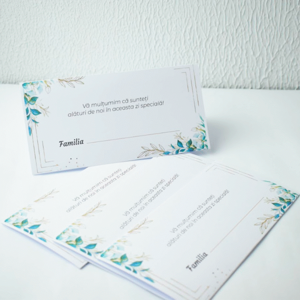 Plicuri pentru bani la nuntă – rama aurie și frunze