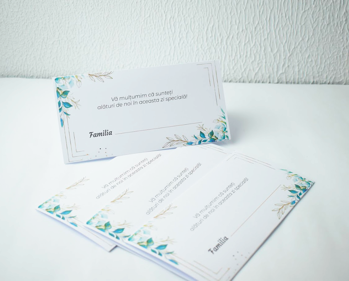 Plicuri pentru bani la nuntă – rama aurie și frunze