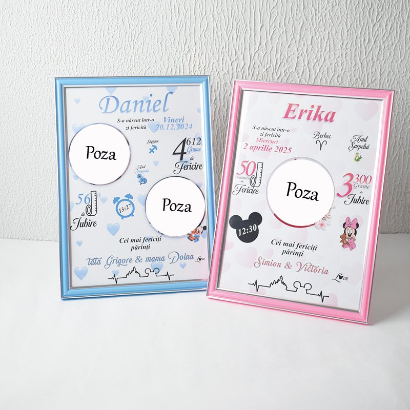 Set promoțional – Două metrici personalizate A4