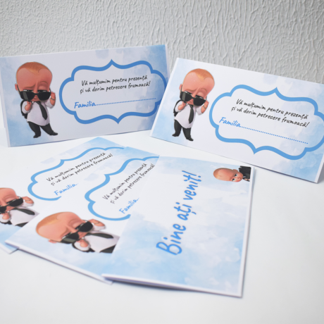 Plic pentru bani pentru cumătrie – Model Boss Baby