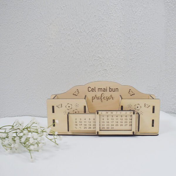Organizer pentru Stilouri cu Calendar – Personalizat