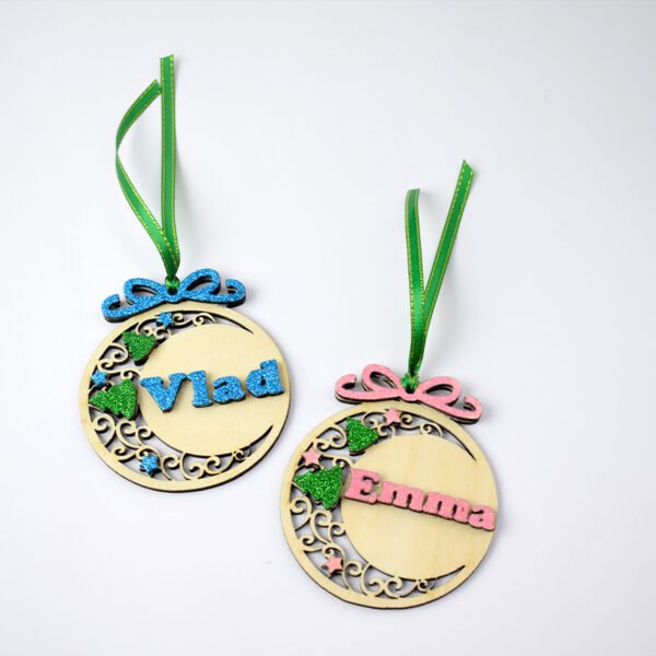 Jucărie pentru brad cu sclipici