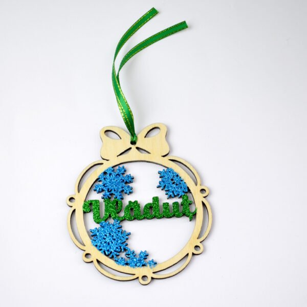 Jucărie pentru brad cu sclipici