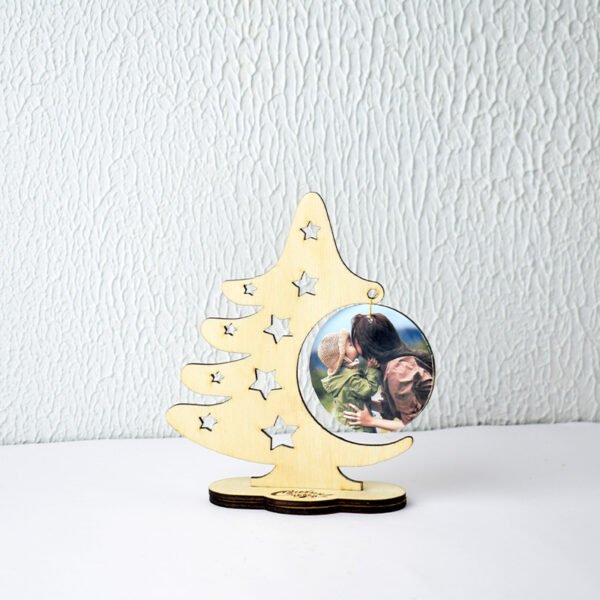 Suvenir în formă de brad cu poză