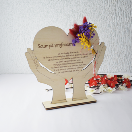 Suvenir personalizat pentru profesoară
