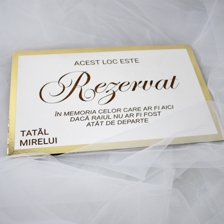Plăcuță în Memoria Celor Dragi