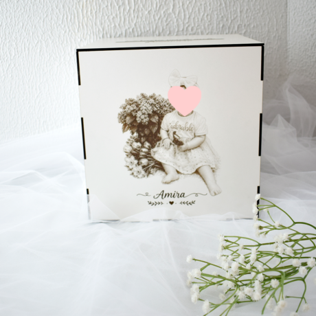 Cutie pentru Plicuri din MDF cu Fotografie Gravată