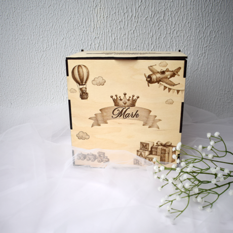 Cutie pentru Plicuri din Lemn cu Design Jucăuș