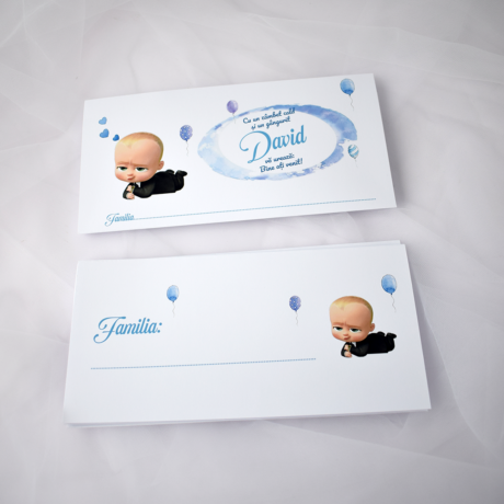 Plic pentru cumătrie băiat „Little Boss”
